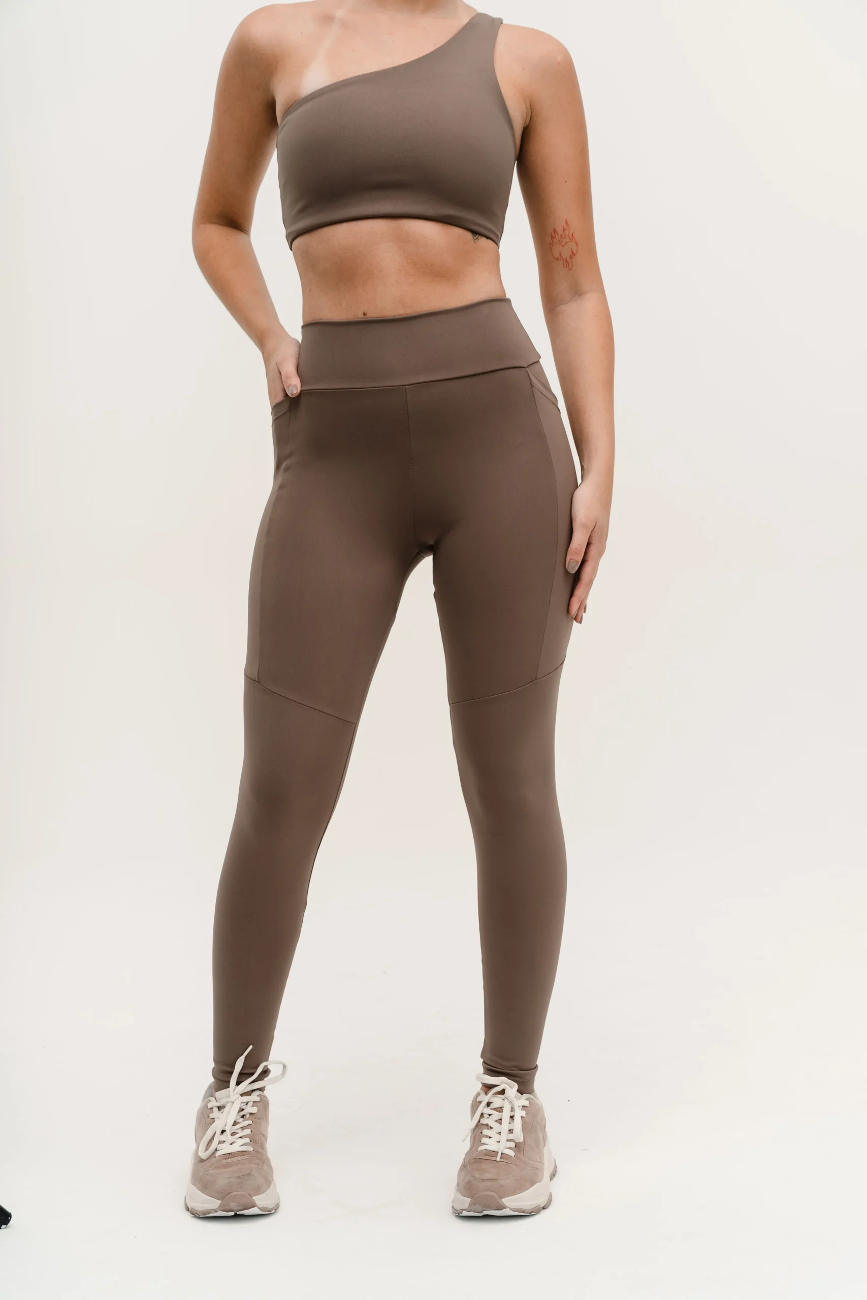 Frame legging Castanho