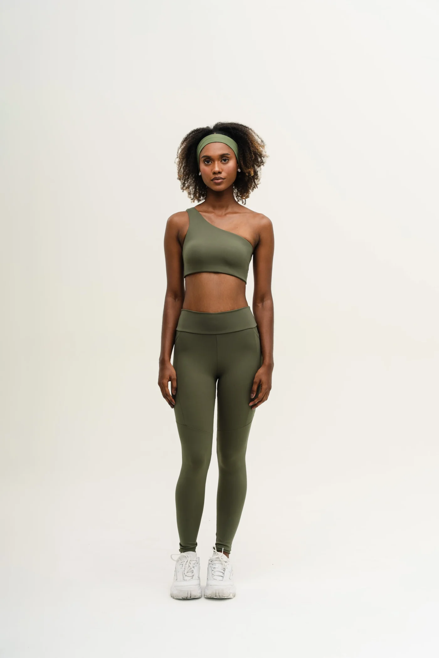 One Shoulder Top Verde