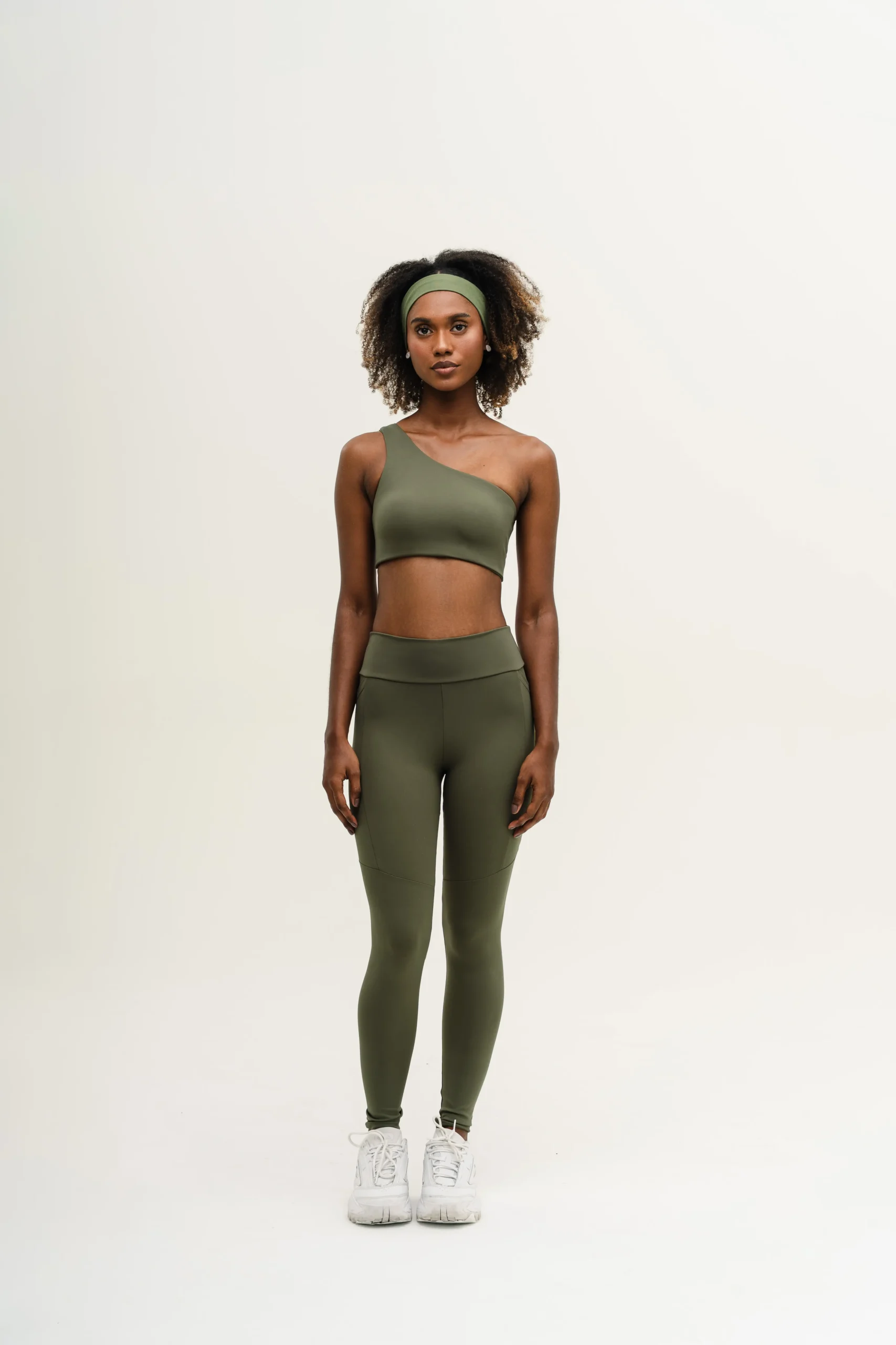 One Shoulder Top Verde
