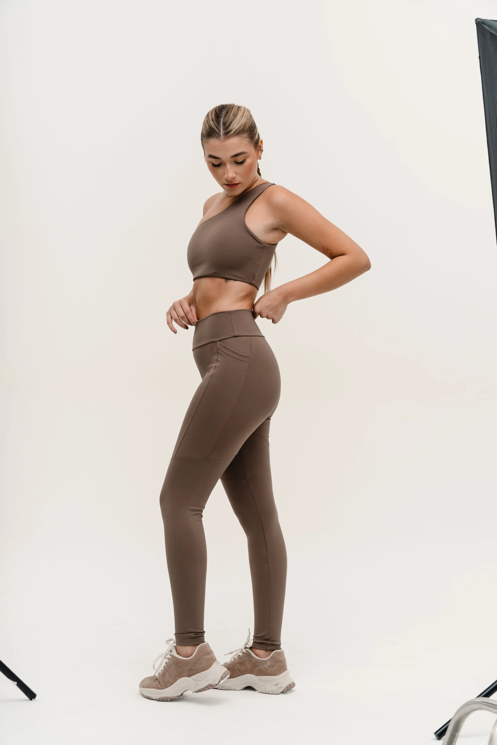 Frame legging Castanho